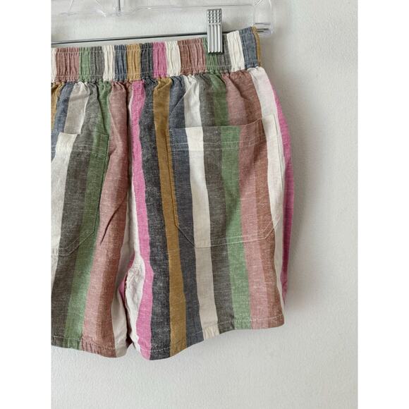 NWT Marine Layer Bold Stripe Hemp Tencel Pull On Beach Shorts Size XS - Picture 4 of 6
